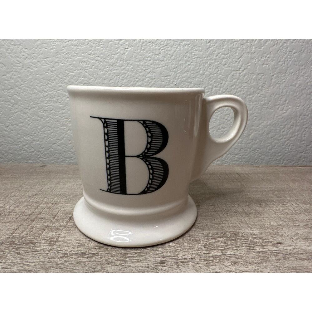 Anthropologie Monogram B Initial B Coffee Tea Mug